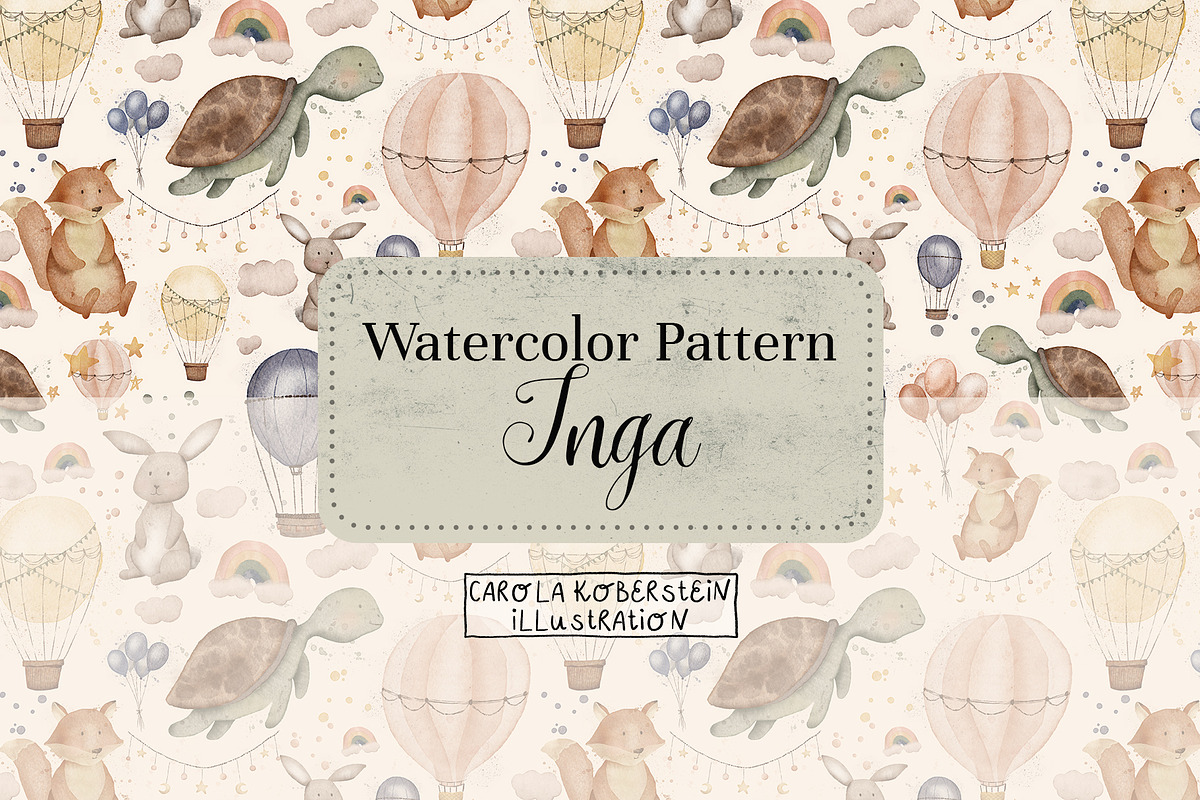 Inga Seamless Pattern, a Pattern Graphic by koberstein (Photo 1 of 4)