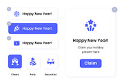 New Year Solid Icon Set, a Solid Icon by DailyYouth (Thumbnail 3 of 4)