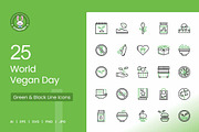 25 World Vegan Day Icons, an Icon by IconBunny (Thumbnail 1 of 2)
