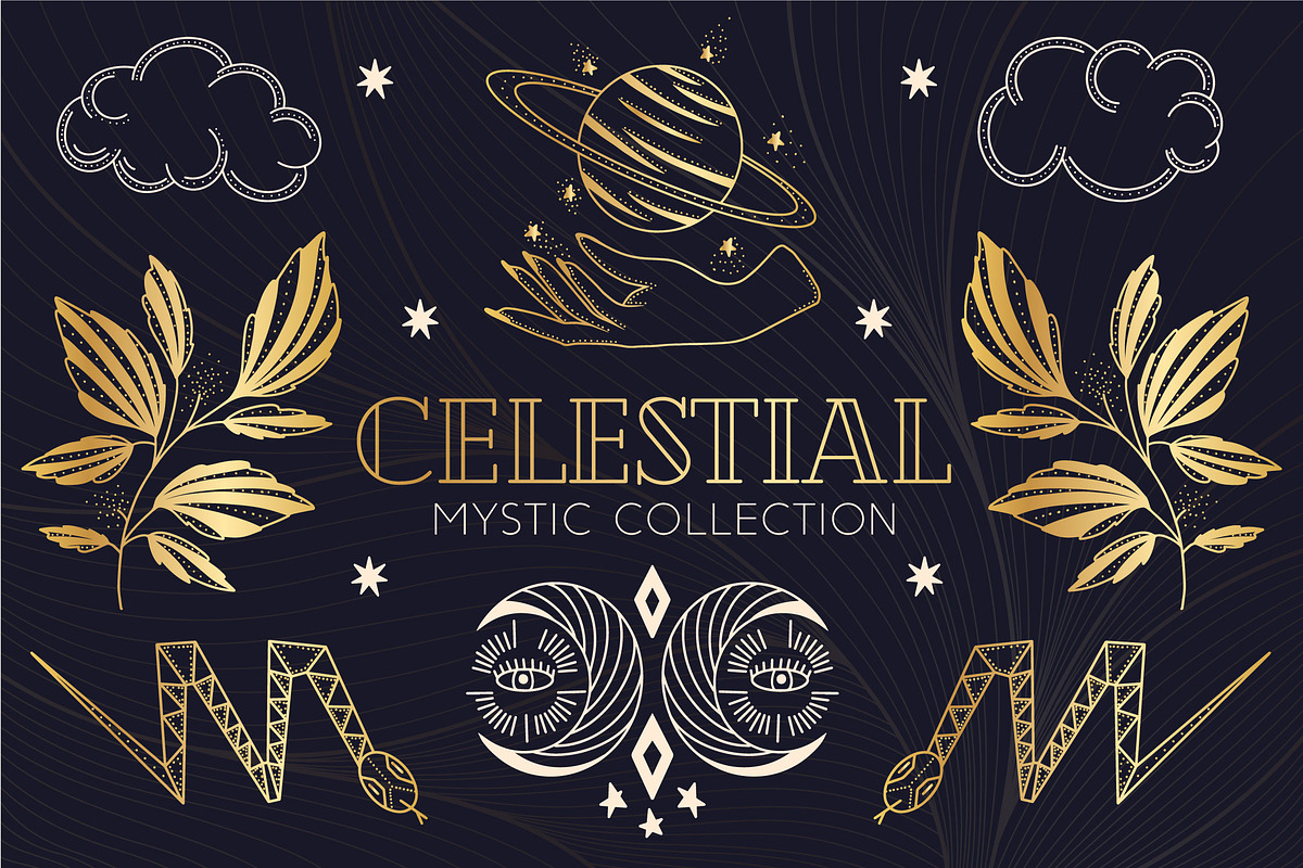 Celestial mystic collection, a Decorative Illustration by BAGIRA | Studio (Photo 1 of 7)