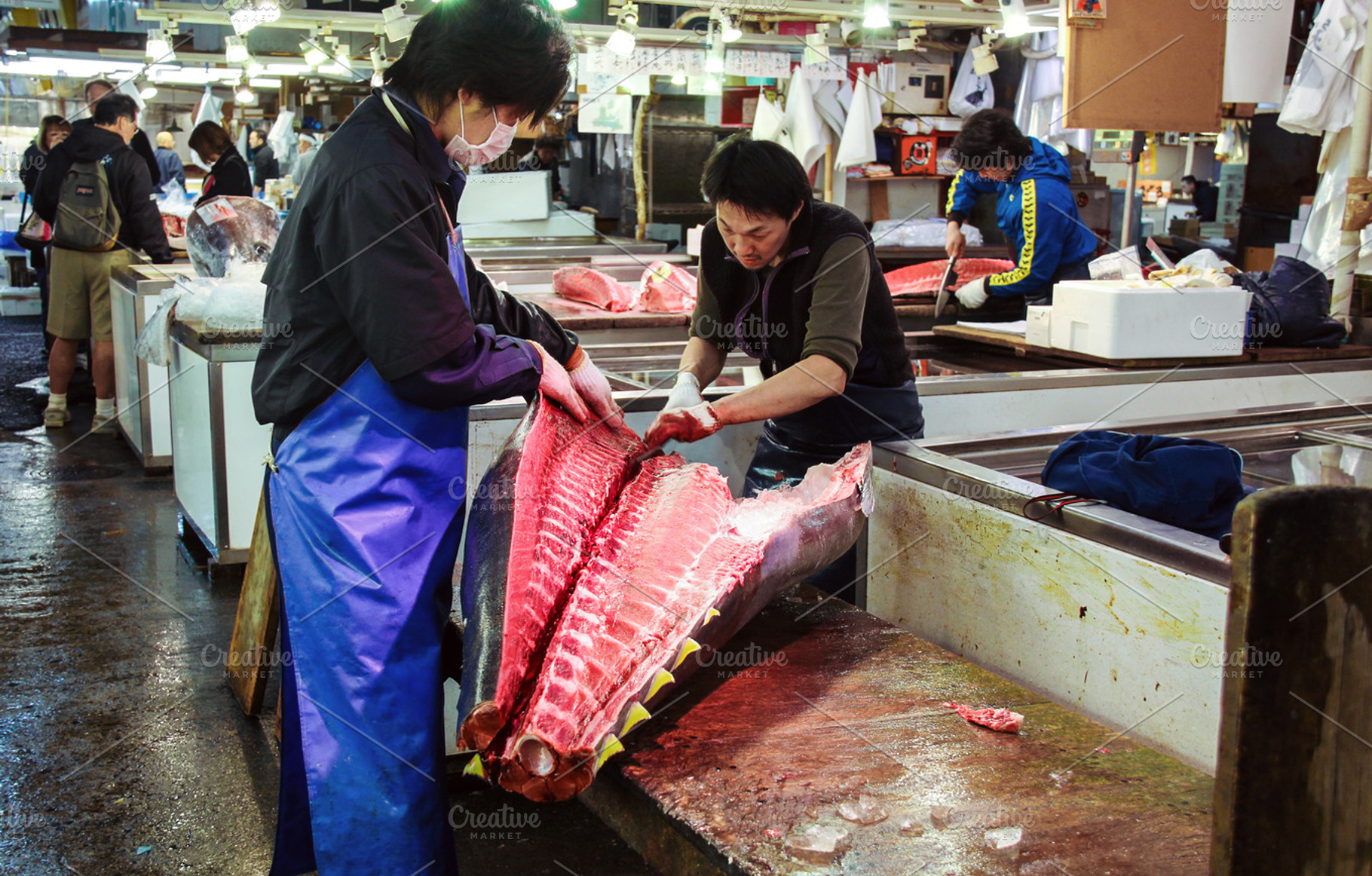 Tsukiji fish market in Tokyo, a Food & Drink Photo by BOOCYS