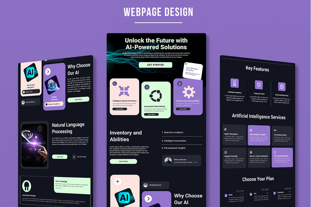 Artificial Intelligence Landing Page, a Landing Page Template by MightyDesign (Photo 1 of 9)