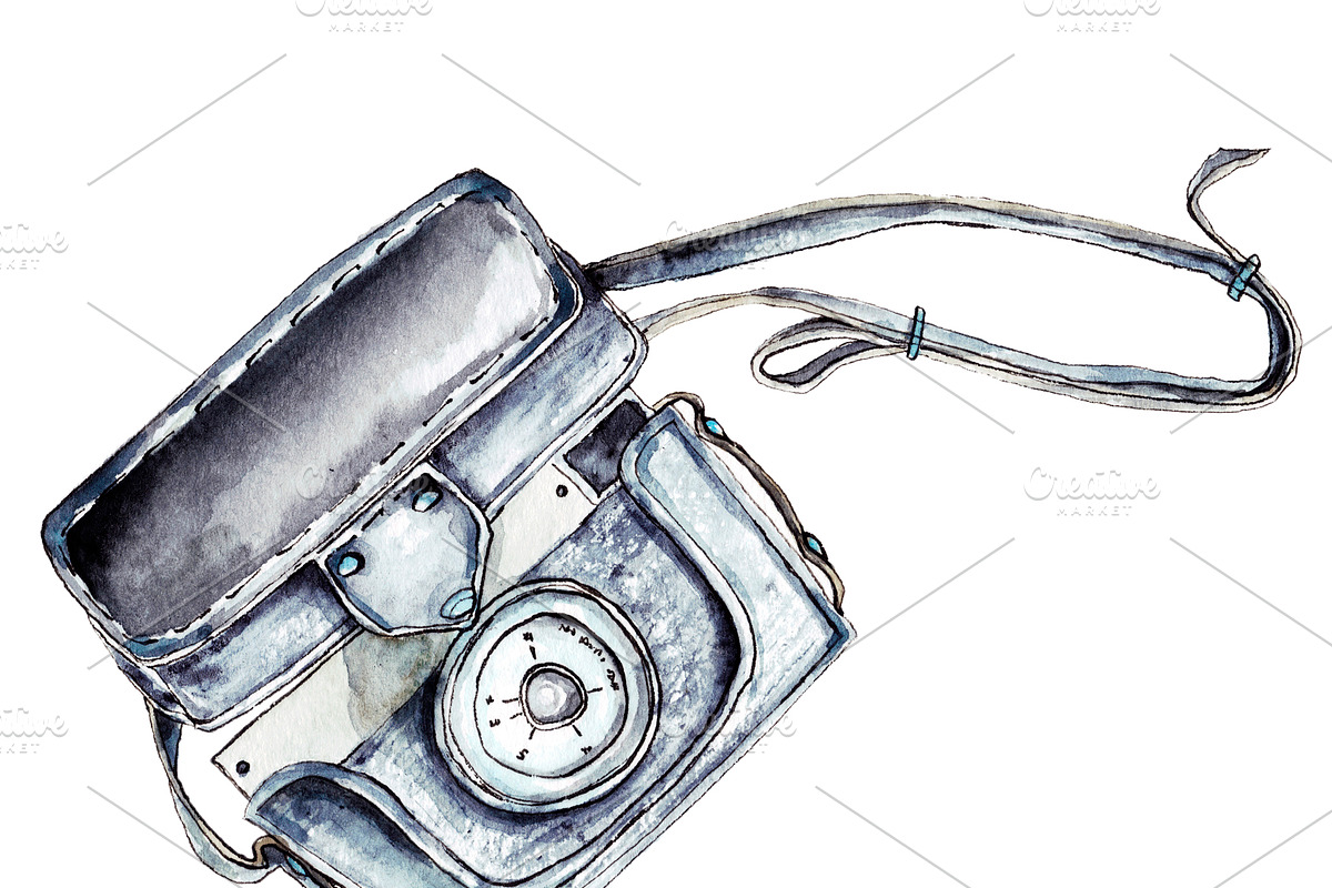 Summer Retro Party Clip Art, an Education Illustration by Watercolor_Vector Graphic (Photo 6 of 14)