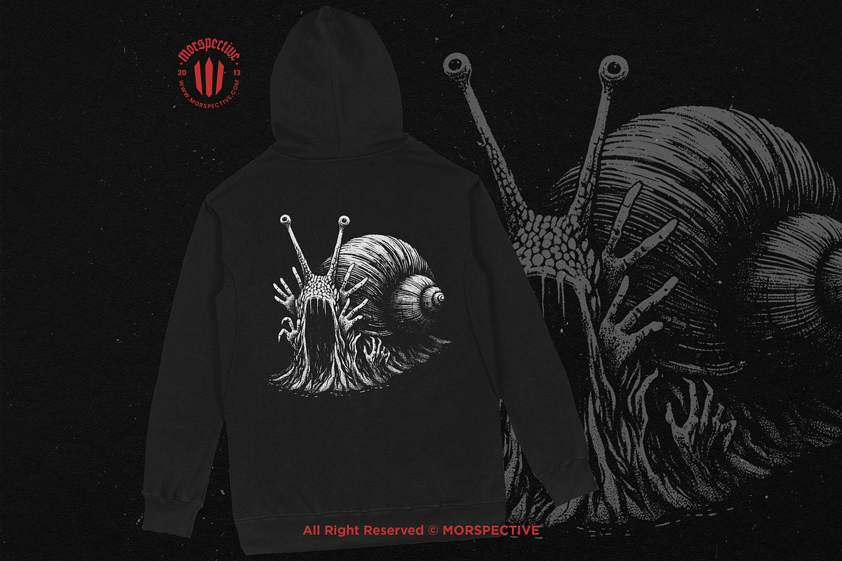 10 Bundle Dark Art Snail Mollusk, an Illustration by Morspective (Photo 4 of 7)
