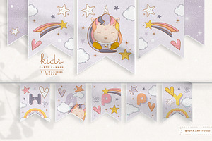 Baby Unicorn - Party Banner