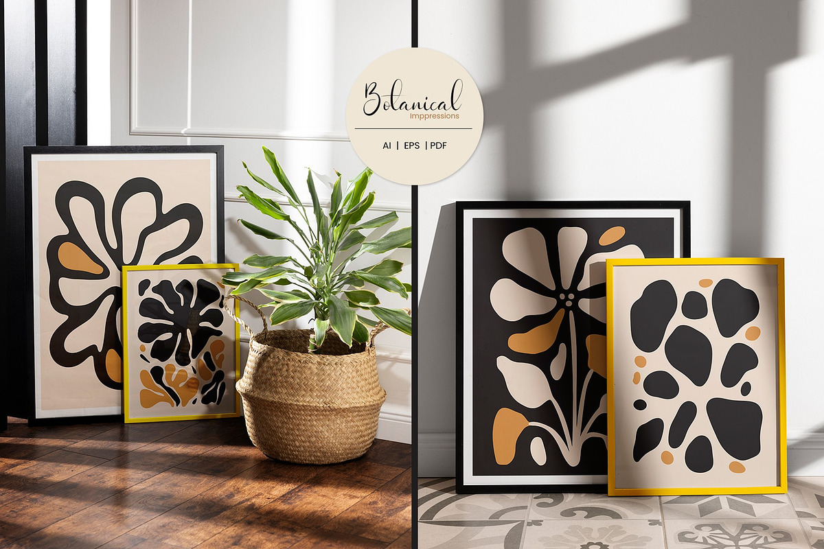 Modern Botanical Harmony Art Print, a Decorative Illustration by Vibrand Studio (Photo 2 of 9)