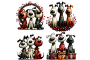 Christmas Whimsical Dogs  Clipart, an Illustration by Designworld (Thumbnail 3 of 4)