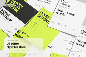 US Letter Flyer Mockup, an Advertising Mockup by Toasin Studio