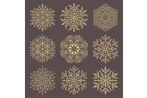 Set of Snowflakes, a Graphic by FineArtStudio