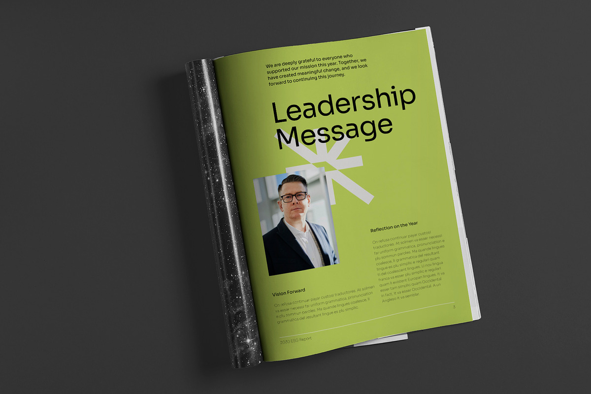 Green Non-Profit Annual Report, a Brochure Template by Neermana (Photo 3 of 11)