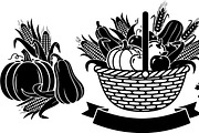 Thanksgiving Harvest Silhouette, an Illustration by Creativeshirt (Thumbnail 21 of 51)