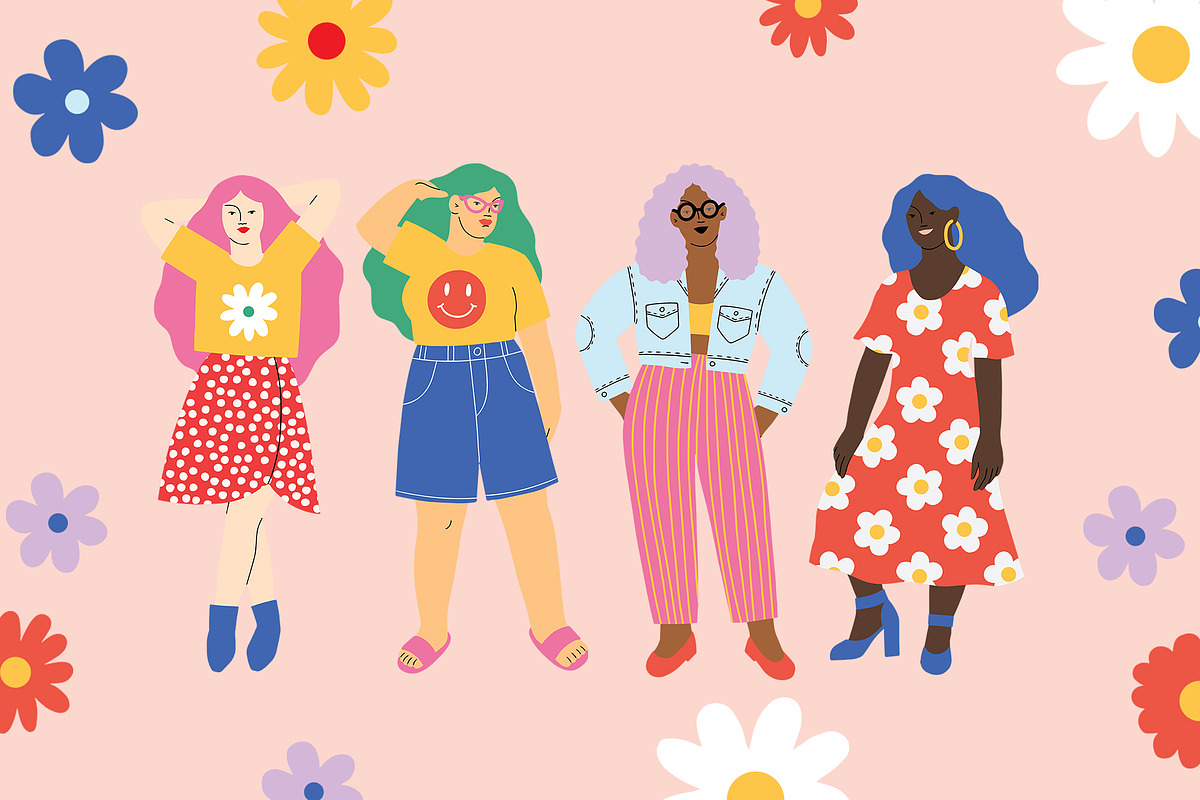 Women Body Positive Illustrations, a Healthcare Illustration by Katerina Osa (Photo 9 of 13)
