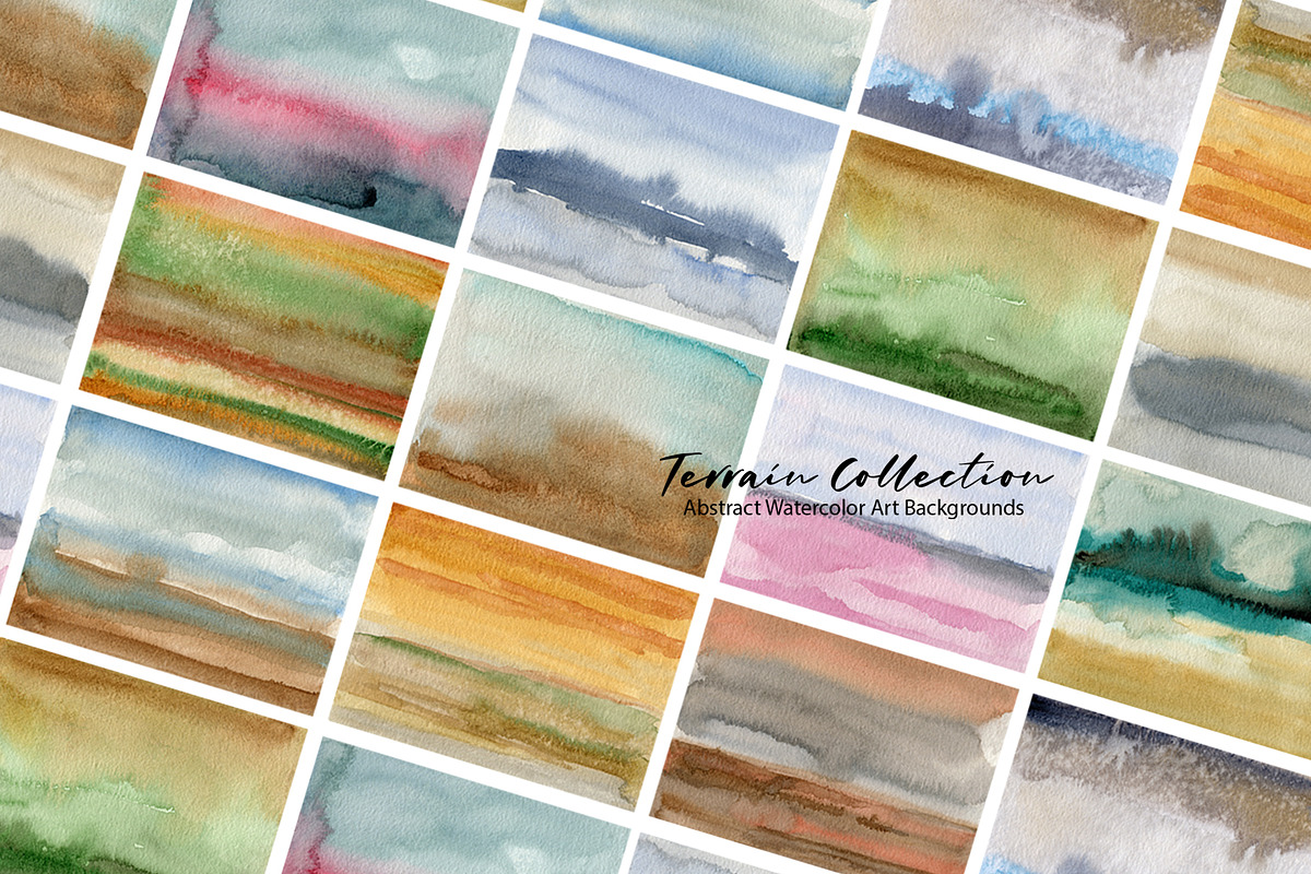 Terrain Watercolor Abstract Textures, a Texture Graphic by Marmoris.Arts (Photo 2 of 20)