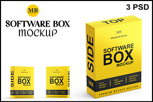 Software Box Mockup, a Packaging Mockup by mockupbuys