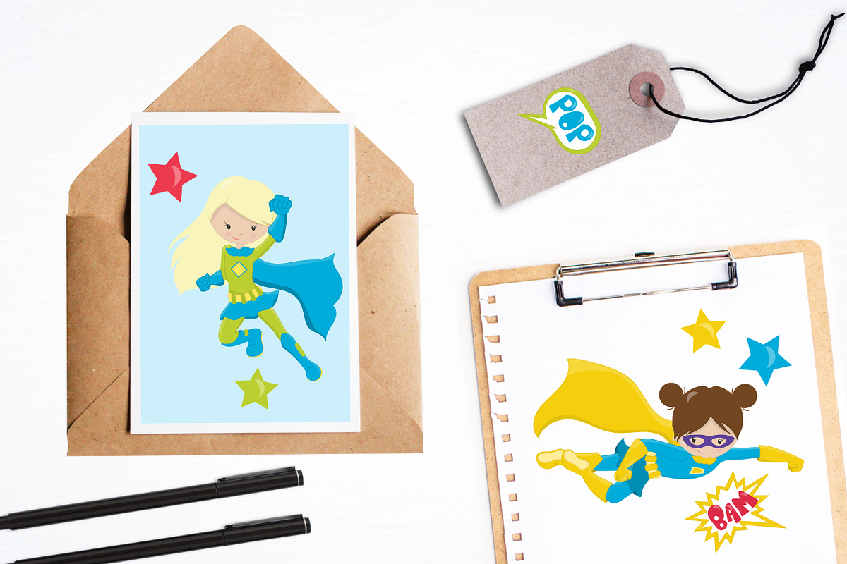 Super Hero illustration pack, an Illustration by PrettyBundles (Photo 4 of 5)