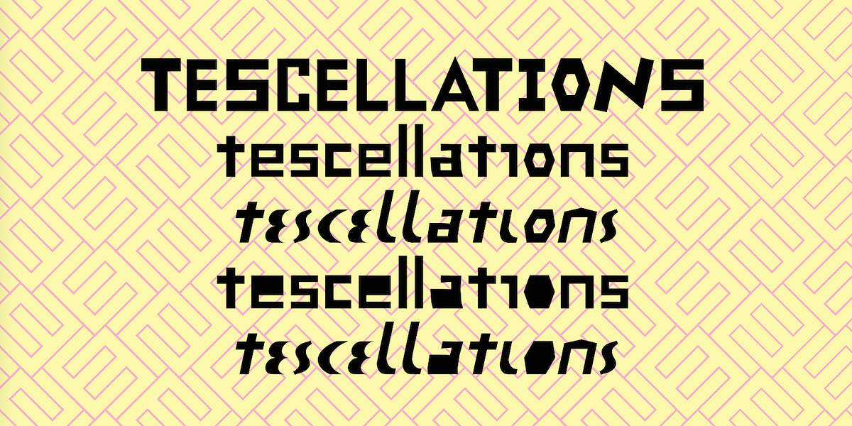 Tescellations, a Symbol Font by Ingrimayne Type (Photo 2 of 5)
