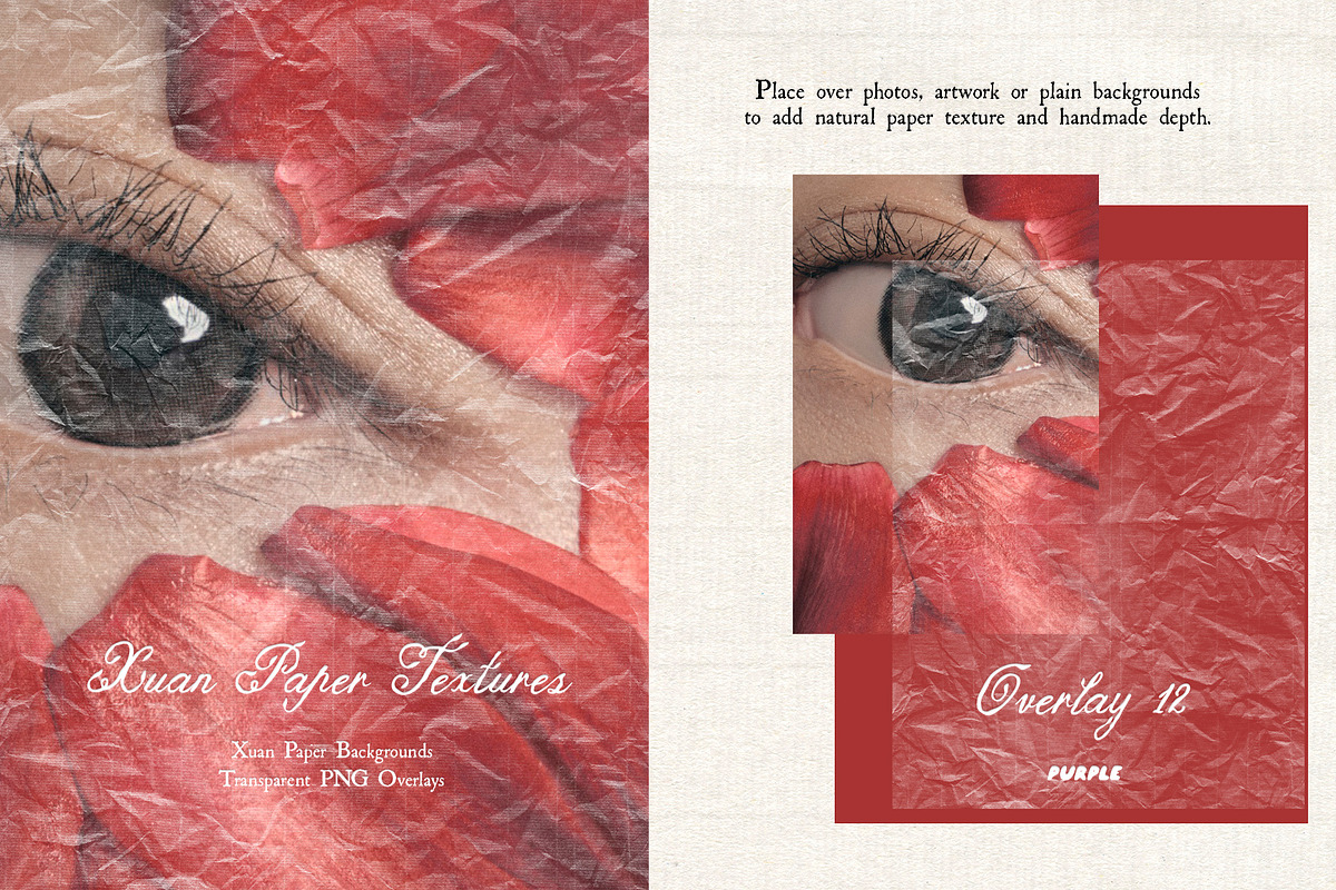 Xuan Paper Textures & PNG Overlays, a Texture Graphic by Purple (Photo 17 of 19)