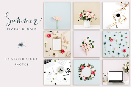 Summer Floral Bundle, a Background Photo by Floral Deco