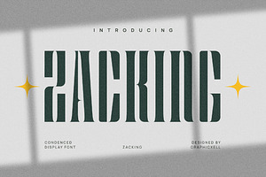 Zacking Elegant Serif Font Typeface