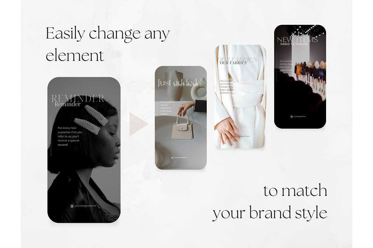 65 Fashion Social Media Stories, a Social Media Template by PatternLab. (Photo 7 of 9)