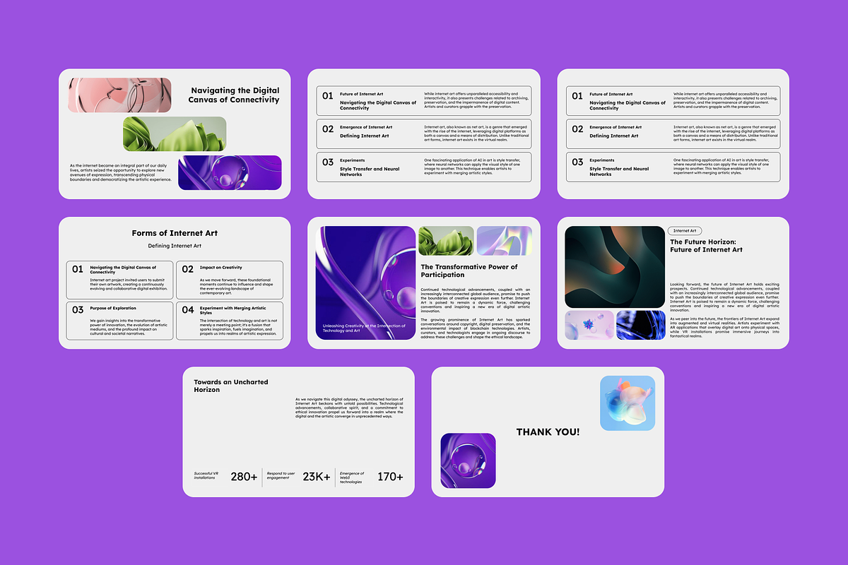 Internet Art Pitch Deck, a Presentation Template by Out of Context (Photo 5 of 5)