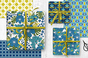 Vintage Blues Floral Patterns, a Pattern Graphic by Wild Twig Co (Thumbnail 3 of 10)