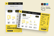 Airline Boarding Pass Ticket Templat, a Stationery Template by BrandPacks (Thumbnail 5 of 5)