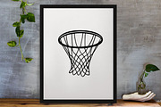 Basketball Silhouette SVG, a Sport Illustration by newminddesign (Thumbnail 3 of 3)