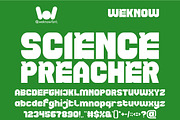 Science Preacher font, a Font by weknow (Thumbnail 1 of 8)