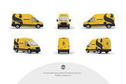 Cargo Van Mockup Set, an Advertising Mockup by Country4k (Thumbnail 4 of 4)