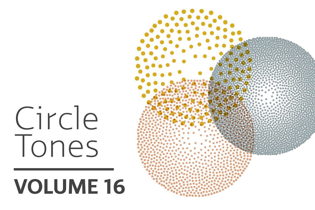 Circle Tones Vol. 16 | 20 Vectors, a Texture Graphic by invisiblelayer (Photo 1 of 5)