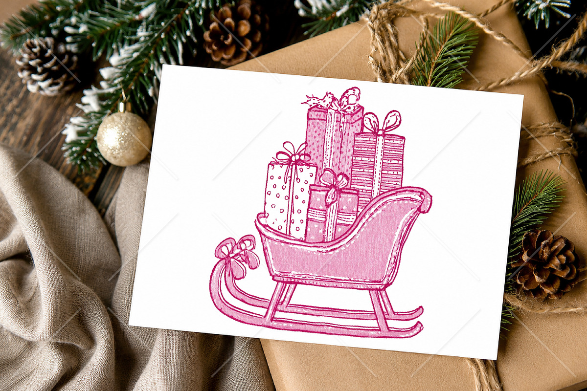 Watercolor Christmas Essentials PNG, a Seasonal Illustration by Canvas Craft (Photo 10 of 10)