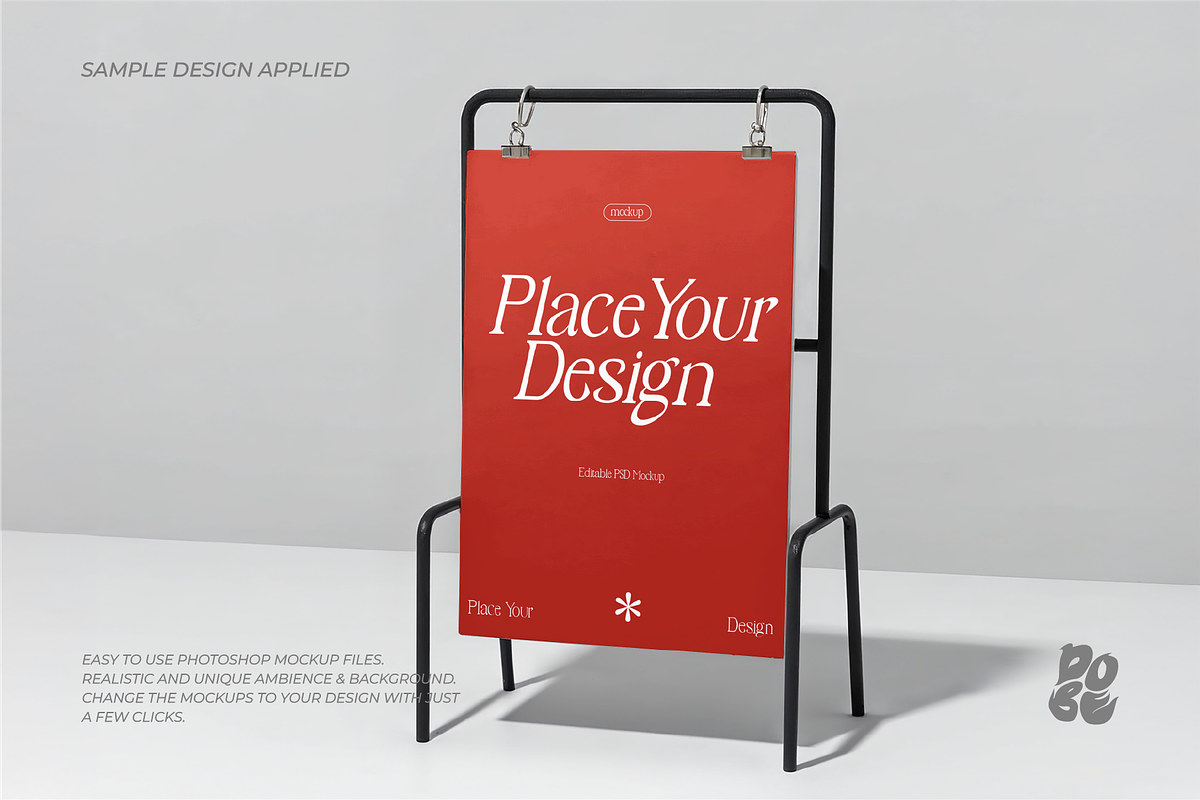 Minimalist Signage Mockup Vol.2, an Advertising Mockup by DOBE Studio (Photo 4 of 6)