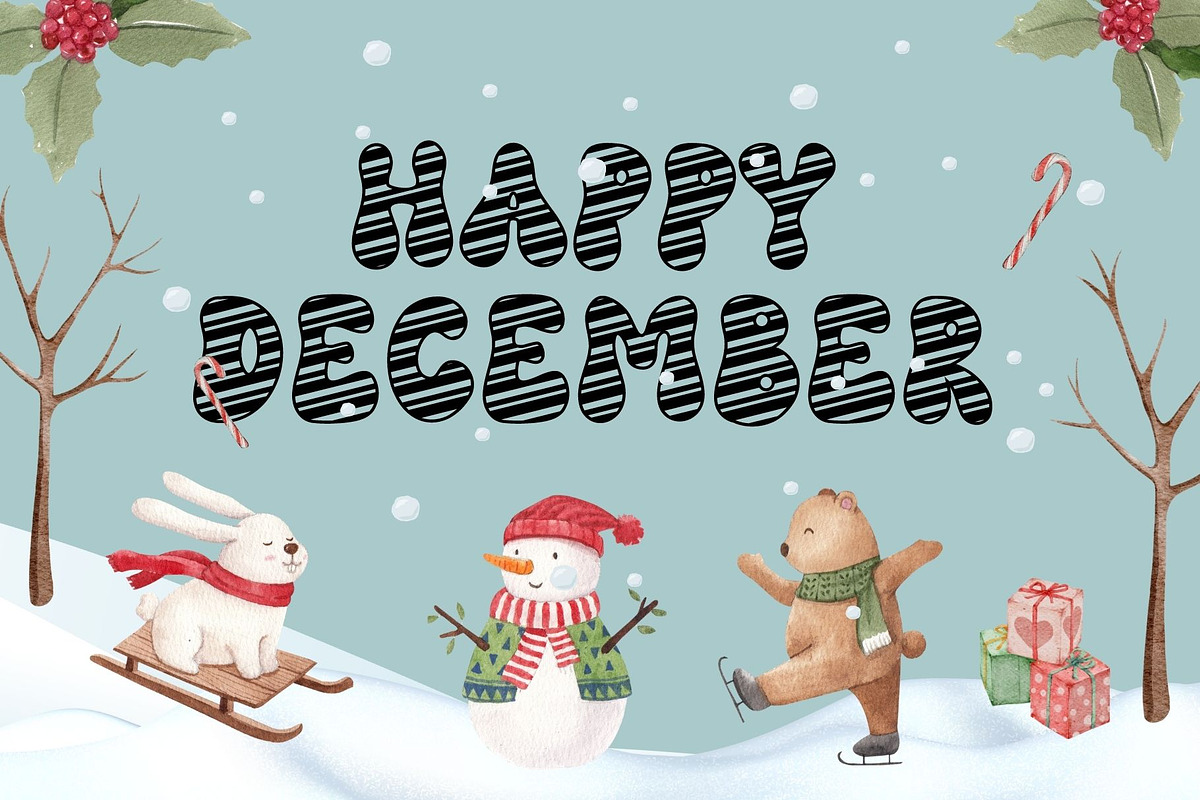 Groovy Candy is a Christmas font, a Handwritten Font by Brown Cupple (Photo 4 of 7)