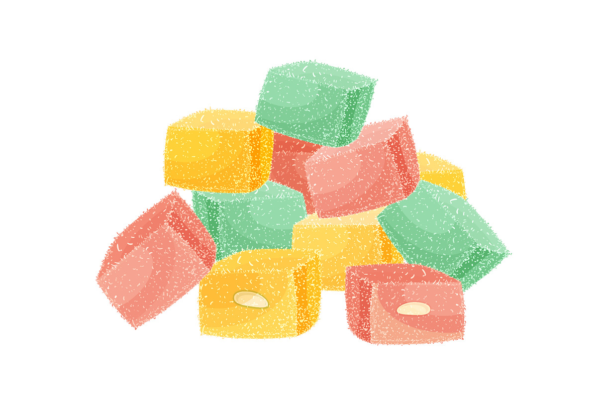 Lokum, Turkish delight, a Decorative Illustration by Good Studio (Photo 3 of 4)