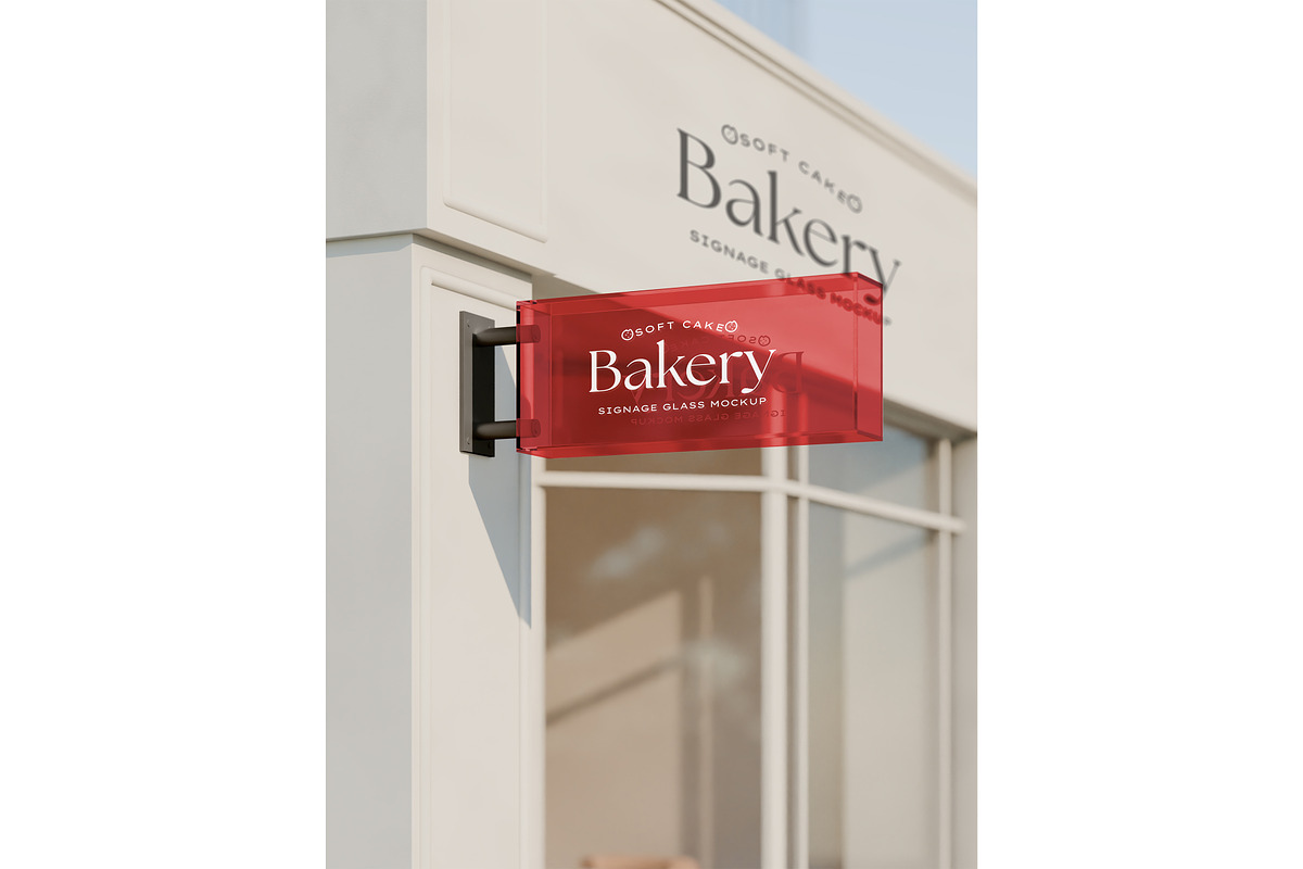 Sign & storefront logo mockup, an Advertising Mockup by Mockthethics. (Photo 8 of 13)