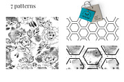 Black Ink Flowers and Watercolor, an Illustration by WBS Design (Thumbnail 22 of 26)