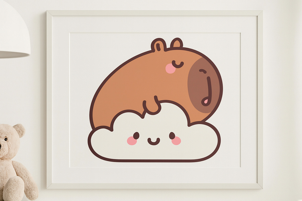 Capybara Sleep Clipart Set, an Animal Illustration by Palau (Photo 5 of 10)