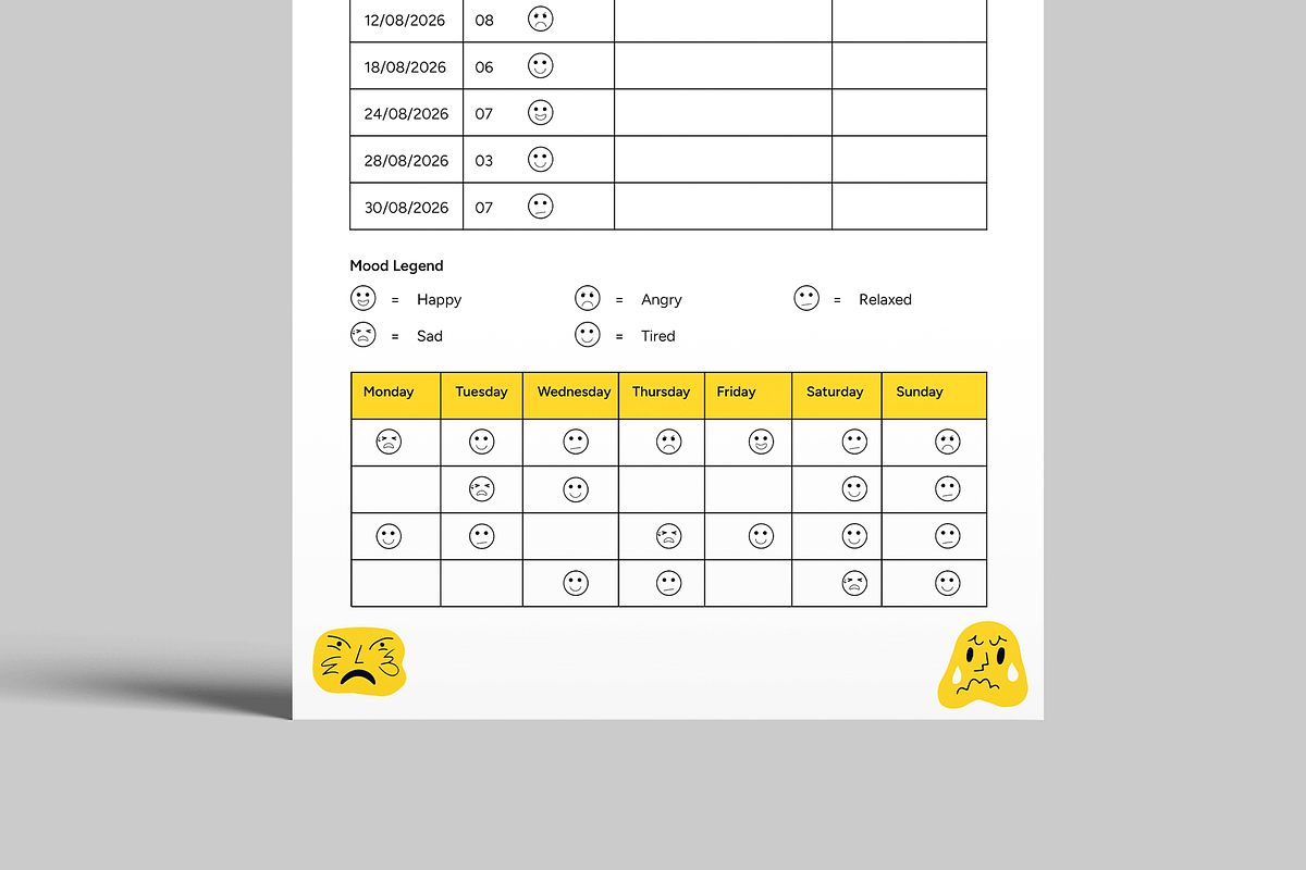 Mood Tracker, a Social Media Template by MightyDesign (Photo 5 of 8)