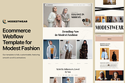 ModestWear - eCommerce HTML Template, a HTML Template by TNCFlow (Thumbnail 1 of 5)