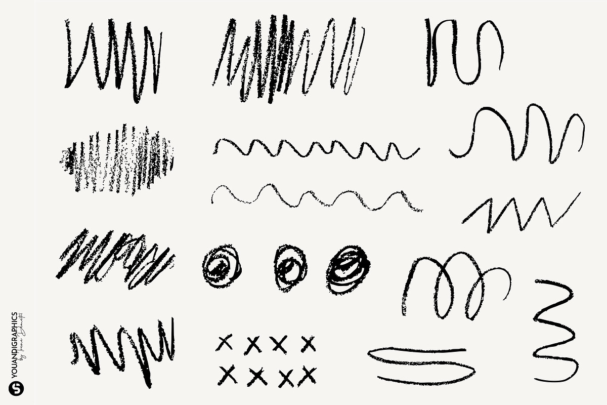 Analog | Hand Drawn Elements Set, a Texture Graphic by Youandigraphics (Photo 14 of 17)