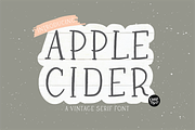 APPLE CIDER Vintage Serif Font, a Serif Font by Blush Font Co. (Thumbnail 1 of 6)