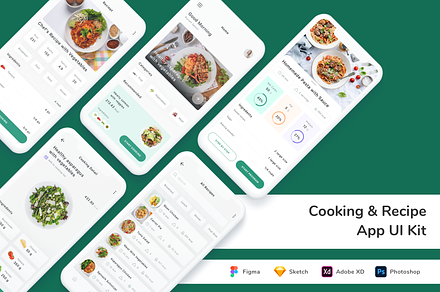 Cooking & Recipe App UI Kit, an UI Kit Template by Betush