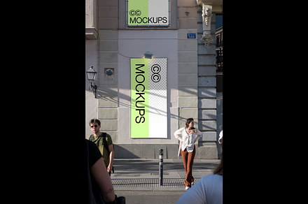 Madrid Street Sign Mockup S011