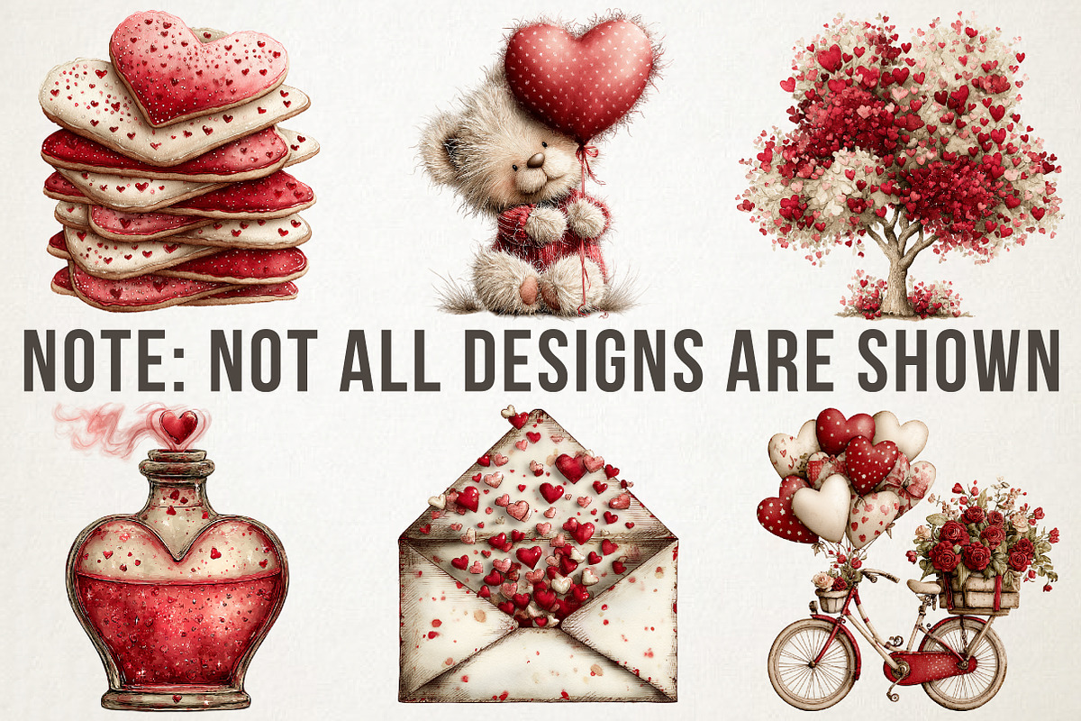 Whimsical Valentine's Day Clipart, an Illustration by RobertsArt (Photo 4 of 5)