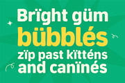 Gumbloo, a Sans Serif Font by graphicook (Thumbnail 9 of 10)
