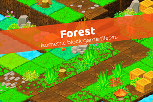 Forest - Isometric Block Tileset
