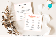 Jewelry Care Card for Canva Template, a Flyer Template by Hellohastore (Thumbnail 1 of 9)