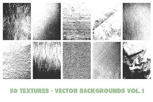 50 Vector Texture Backgrounds Vol. 1