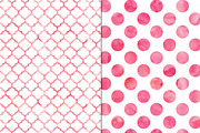 Warm Watercolor Polka Dot Patterns, a Pattern Graphic by Paper Element (Thumbnail 3 of 5)
